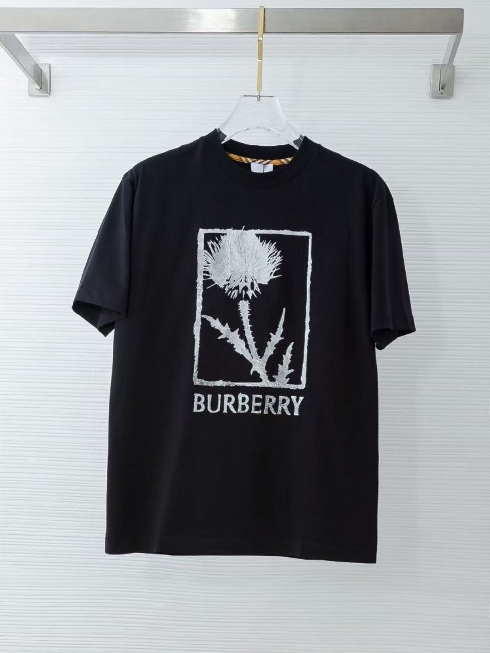 Black Graphic T-Shirt Cotton Short Sleeve Casual Streetwear Tee Unisex